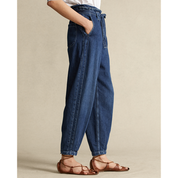 Medium Indigo Belted Denim Trouser Polo Ralph Lauren 5