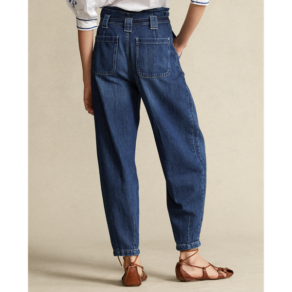 Medium Indigo Belted Denim Trouser Polo Ralph Lauren 6