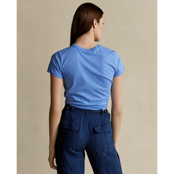 Harbour Island Blue Cotton Jersey Crewneck Tee Polo Ralph Lauren 5