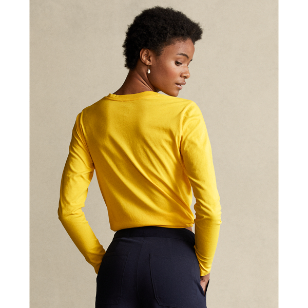 University Yellow Jersey Long-Sleeve Shirt Polo Ralph Lauren 5