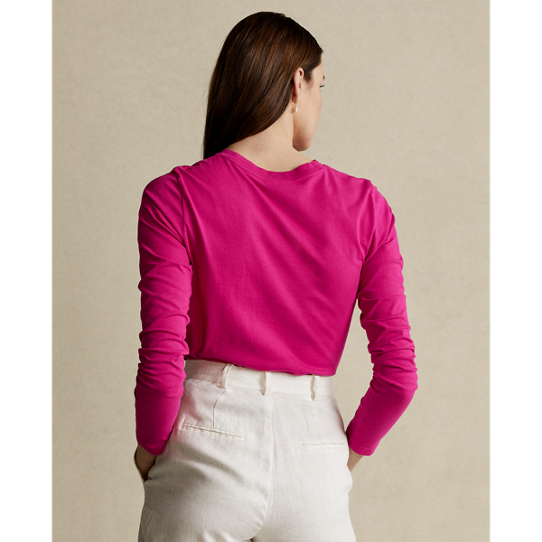 Sport Pink Jersey Long-Sleeve Shirt Polo Ralph Lauren 5