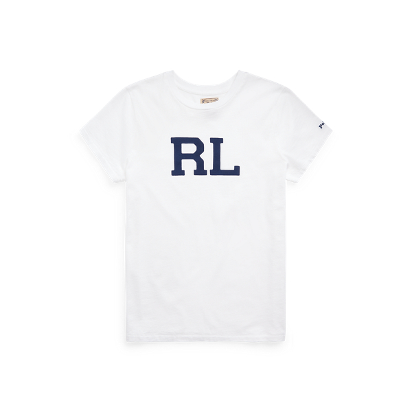 White RL Cotton Jersey Crewneck Tee Polo Ralph Lauren 2