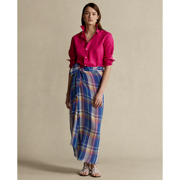 Sport Pink Relaxed Fit Linen Shirt Polo Ralph Lauren 4