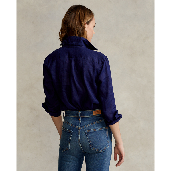 Camicia in lino Relaxed-Fit Polo Ralph Lauren in Navy 5