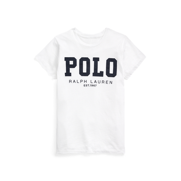 White Polo Logo Cotton Jersey Tee Polo Ralph Lauren 2
