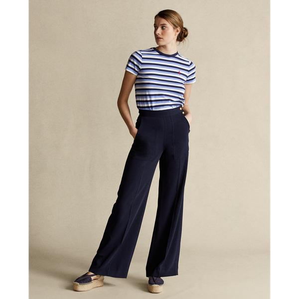 Blue/Navy/White Striped Cotton Tee Polo Ralph Lauren 4