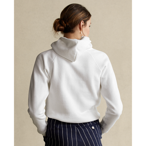 White Heart Logo Fleece Hoodie Polo Ralph Lauren 5