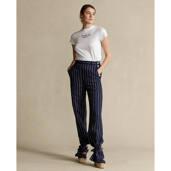 White Logo Cotton Tee Polo Ralph Lauren 4