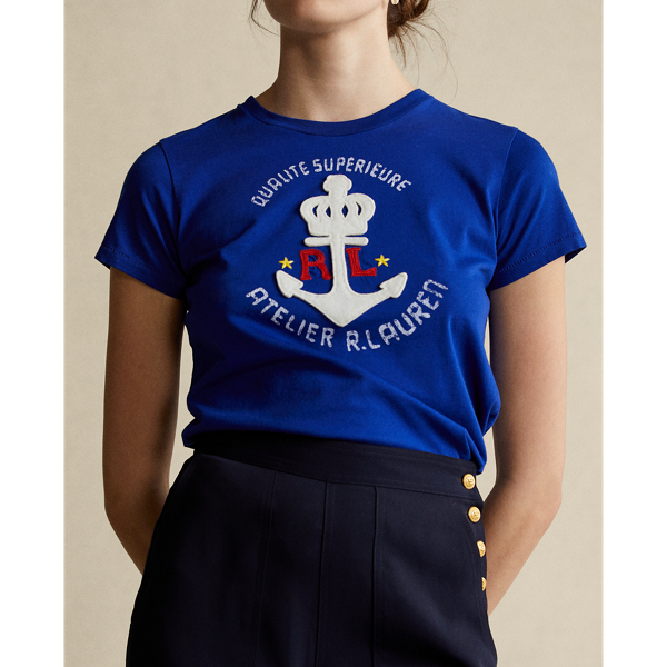 Heritage Royal Anchor Graphic Cotton Tee Polo Ralph Lauren 6