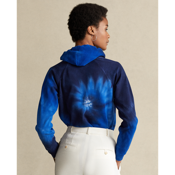 Blue Ocean Spiral Spiral Tie-Dye Terry Hoodie Polo Ralph Lauren 5