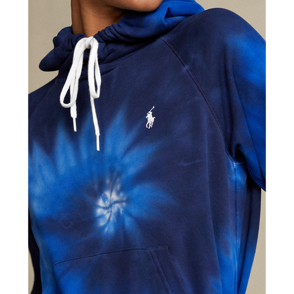 Blue Ocean Spiral Spiral Tie-Dye Terry Hoodie Polo Ralph Lauren 6