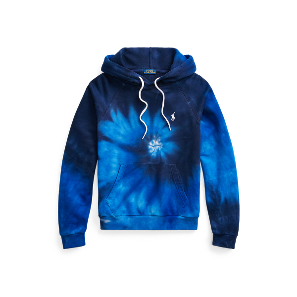 Blue Ocean Spiral Spiral Tie-Dye Terry Hoodie Polo Ralph Lauren 2