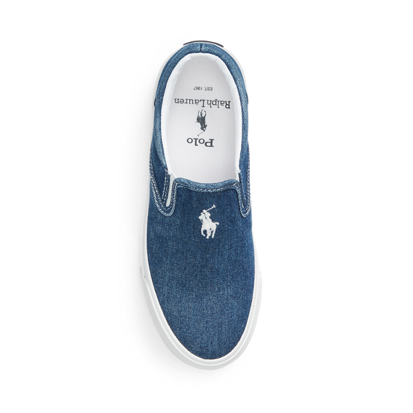 Blue Bryn Denim Slip-On Trainer Polo Ralph Lauren 4