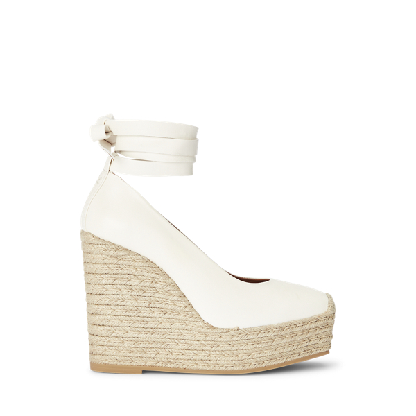Leder-Espadrille mit Absatz Polo Ralph Lauren in 1