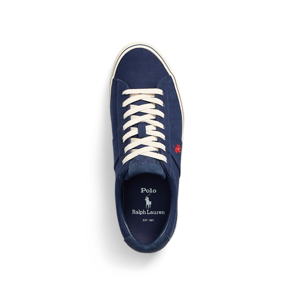 Newport Navy Sayer Herringbone Trainer Polo Ralph Lauren 4