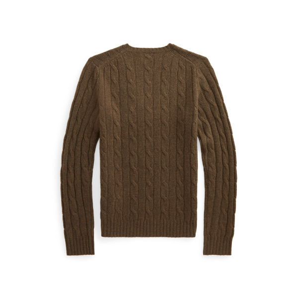 Pull en cachemire torsad&eacute; Polo Ralph Lauren en Loden chin&eacute; 2