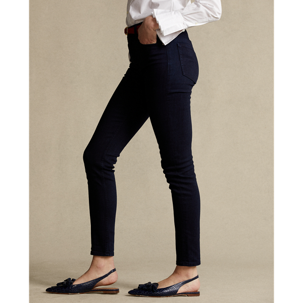 Overdyed Indigo Tompkins High-Rise Skinny Jean Polo Ralph Lauren 5