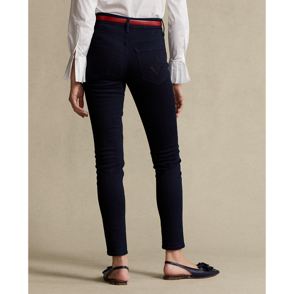 Overdyed Indigo Tompkins High-Rise Skinny Jean Polo Ralph Lauren 6