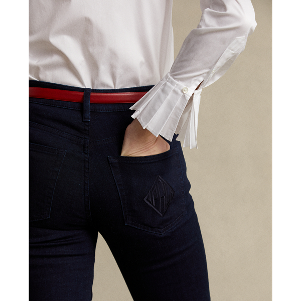 Overdyed Indigo Tompkins High-Rise Skinny Jean Polo Ralph Lauren 7