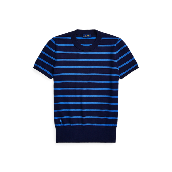 Blue Multi Striped Short-Sleeve Jumper Polo Ralph Lauren 2