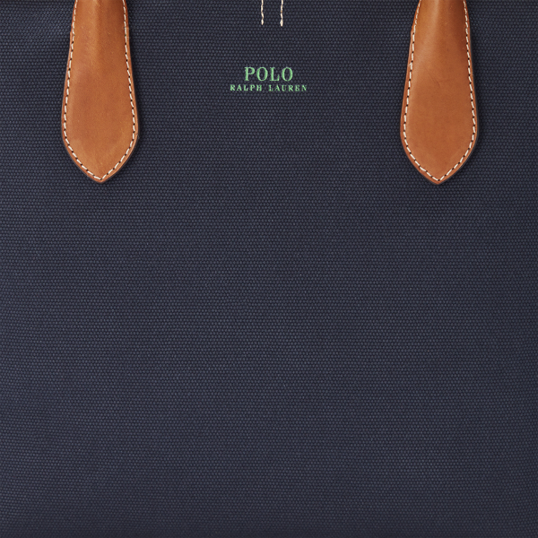 Navy Bellport Canvas Medium Tote Polo Ralph Lauren 6