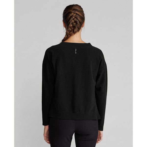 Black Jersey V-Neck Pullover RLX 5