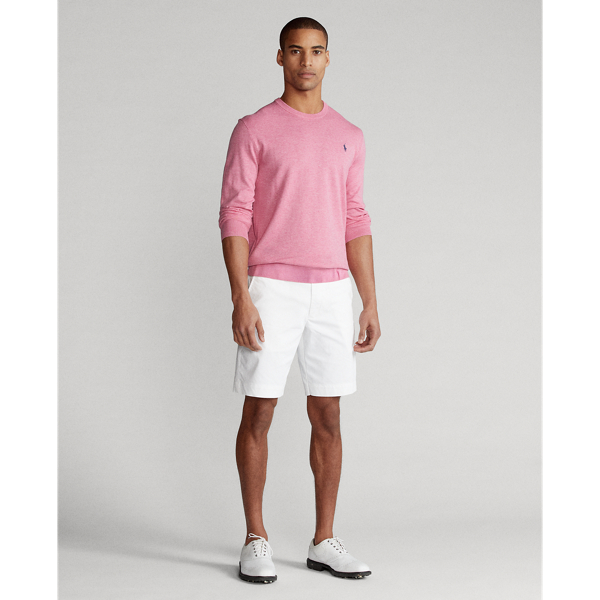 Wine Rose Heather Cotton Crewneck Jumper Polo Golf 4