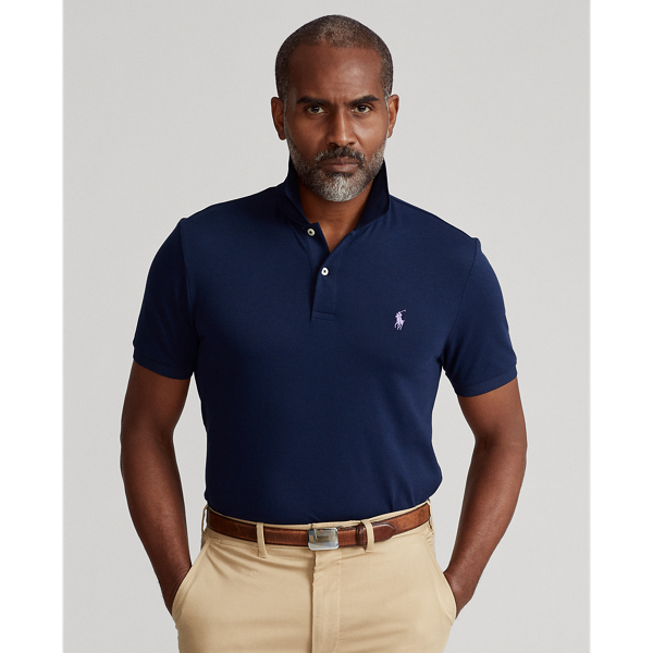 Refined Navy Custom Slim Fit Performance Polo Polo Golf 1