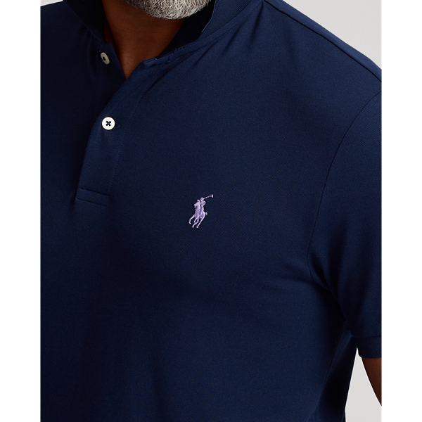 Custom Slim Fit Performance Polo Shirt Polo Golf em Refined Navy 6