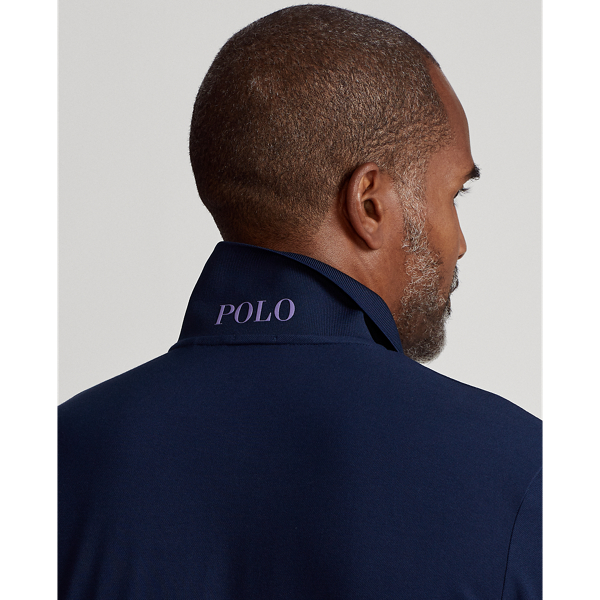 Custom Slim Fit Performance Polo Shirt Polo Golf em Refined Navy 7