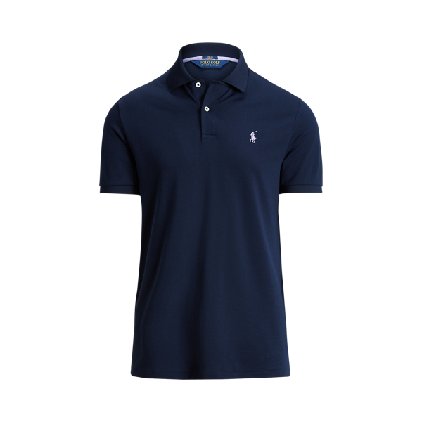 Custom Slim Fit Performance Polo Shirt Polo Golf em Refined Navy 2