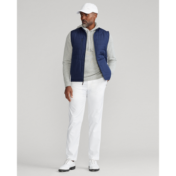 Gilet hybride &agrave; col chemin&eacute;e RLX en Marine raffin&eacute; 4