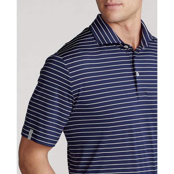 Refined Navy/White Classic Fit Performance Polo Shirt RLX 5