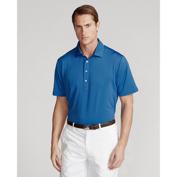 Colby Blue/Refined Navy Classic Fit Performance Polo Shirt RLX 1