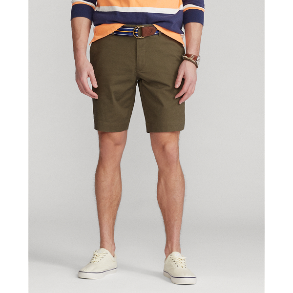 Expedition Olive 24 cm Stretch Slim Fit Chino Short Polo Ralph Lauren 4
