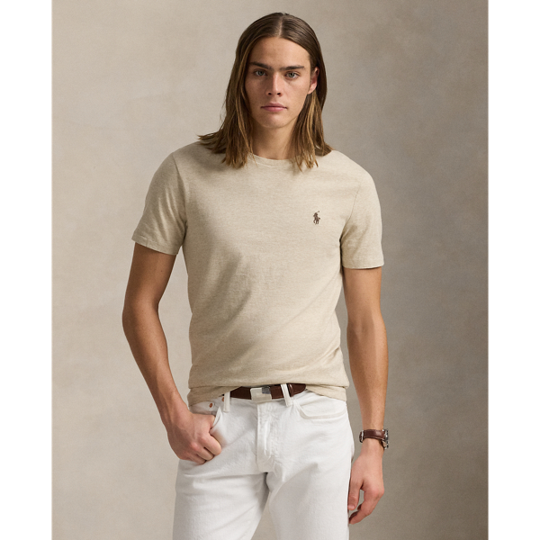 Expedition Dune Heather Custom Slim Fit Jersey Crewneck T-Shirt Polo Ralph Lauren 1