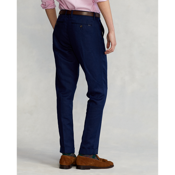 Newport Navy Straight Fit Linen-Blend Trouser Polo Ralph Lauren 5