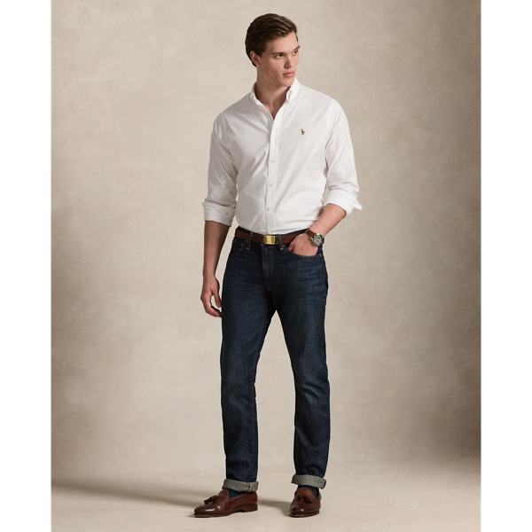 White Classic Fit Stretch Oxford Shirt Polo Ralph Lauren 4