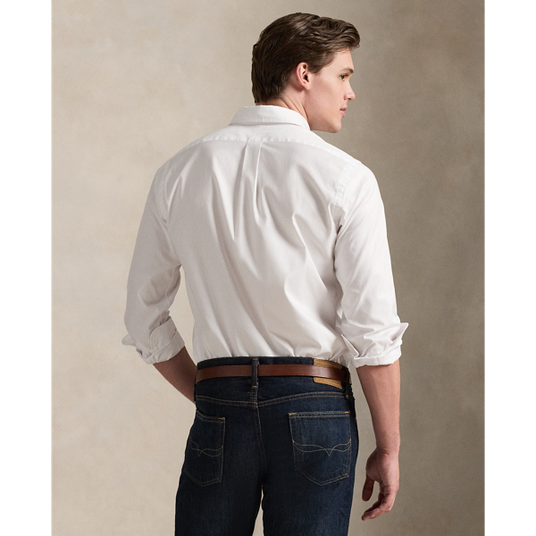 White Classic Fit Stretch Oxford Shirt Polo Ralph Lauren 5