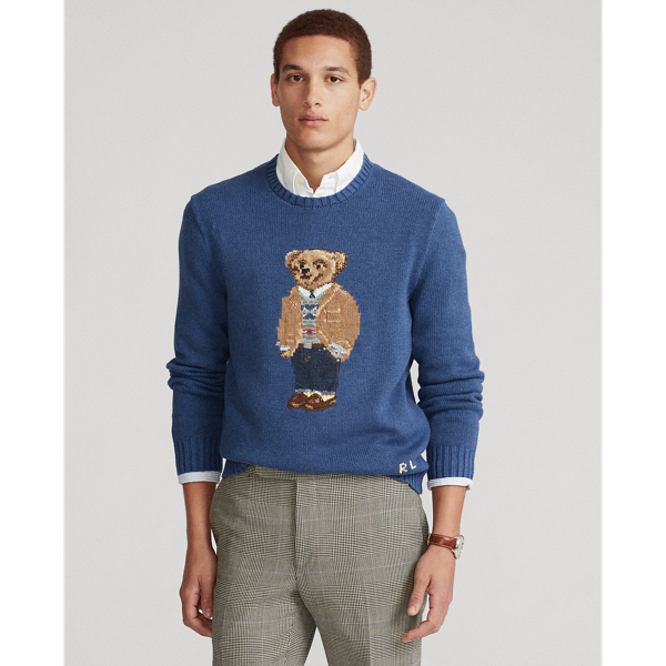 Ralph lauren teddy bear sweater mens hotsell