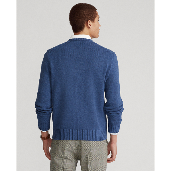 Rustic Navy Heather Polo Bear Sweater Polo Ralph Lauren 5