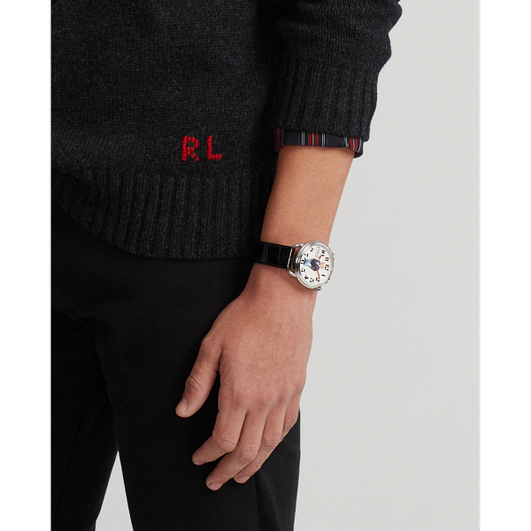 Pullover Lunar New Year mit Polo Bear Polo Ralph Lauren in Holzkohle/Graumeliert 7