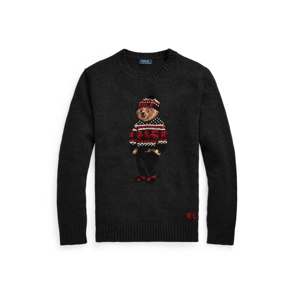 Pullover Lunar New Year mit Polo Bear Polo Ralph Lauren in Holzkohle/Graumeliert 2