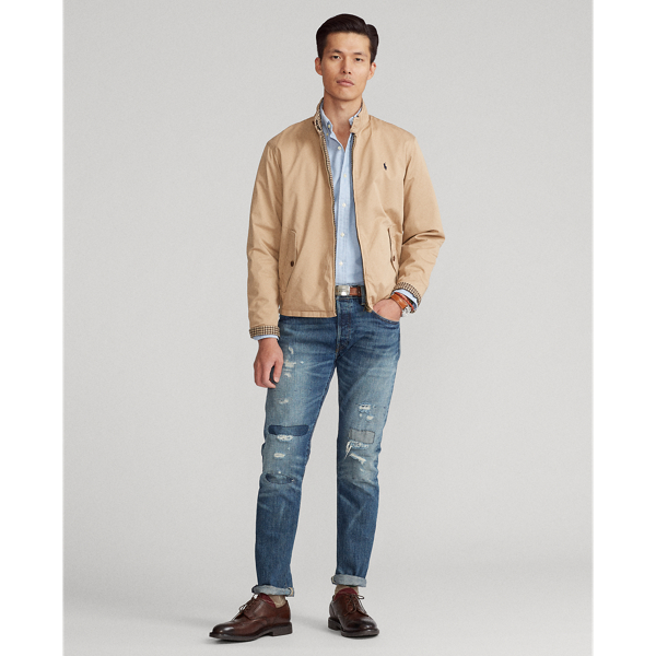 Houndstooth/Monument Tan Reversible Jacket Polo Ralph Lauren 4