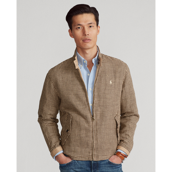 Houndstooth/Monument Tan Reversible Jacket Polo Ralph Lauren 7