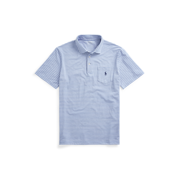Campus Blue Heather/White Classic Fit Performance Polo Shirt Polo Ralph Lauren 2