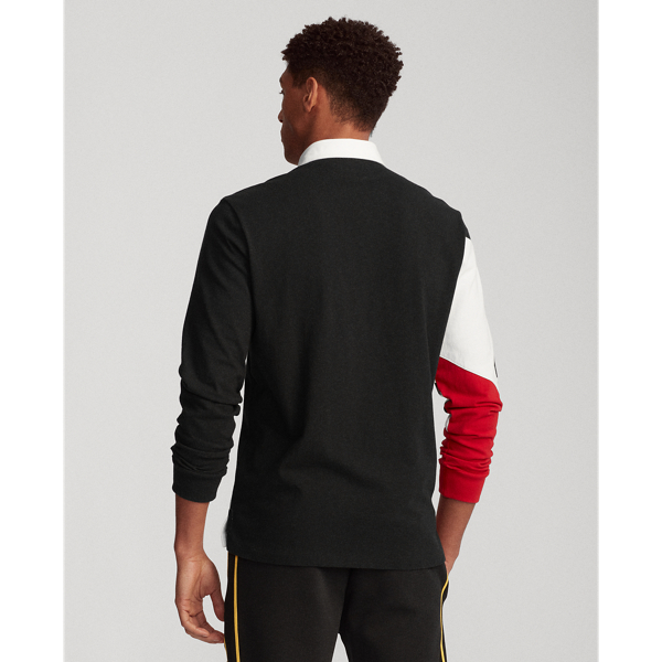 Ceramic White Multi Classic Fit Racing Rugby Shirt Polo Ralph Lauren 5