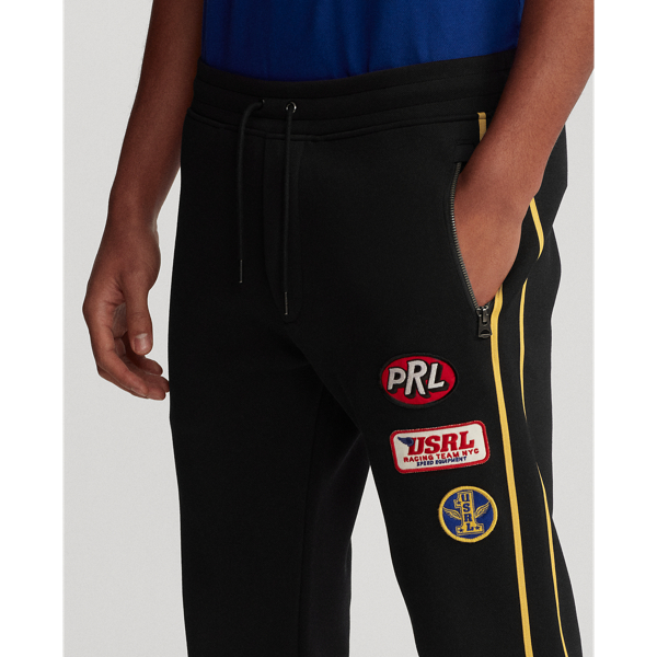 Pantal&oacute;n de carreras de punto doble Polo Ralph Lauren en Negro Polo multicolor 3