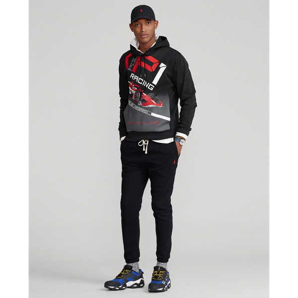 Sweat &agrave; capuche en coton interlock Polo Ralph Lauren en Noir 4