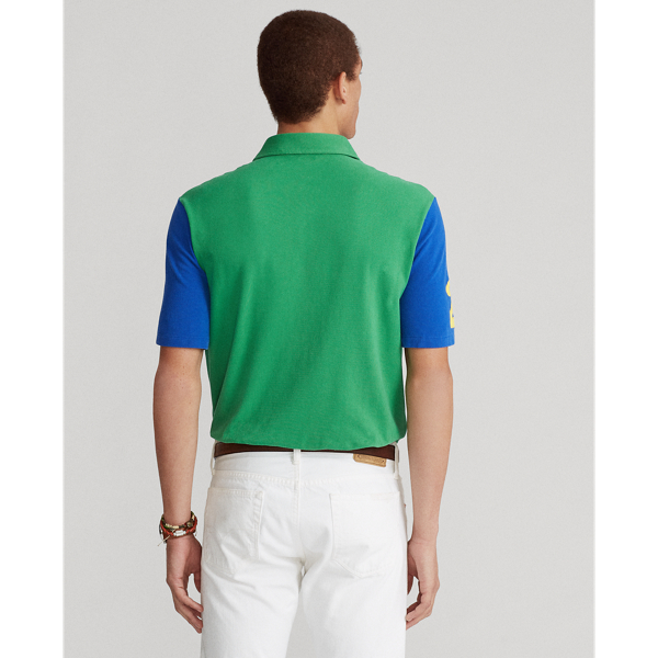 Optic Green Multi Classic Fit Mesh Polo Shirt Polo Ralph Lauren 5